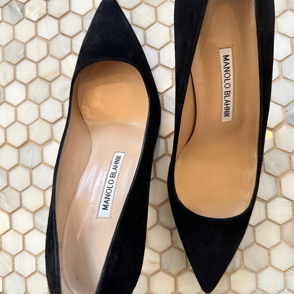 New in box! Manolo BB70 black suede - Picture 7 of 7